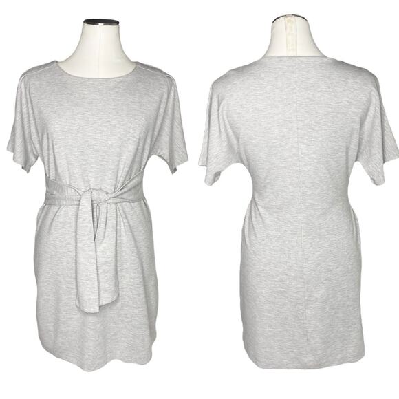 Express Gray Selft Tie Front Dolman Sleeve Dress size Small - Picture 12 of 12